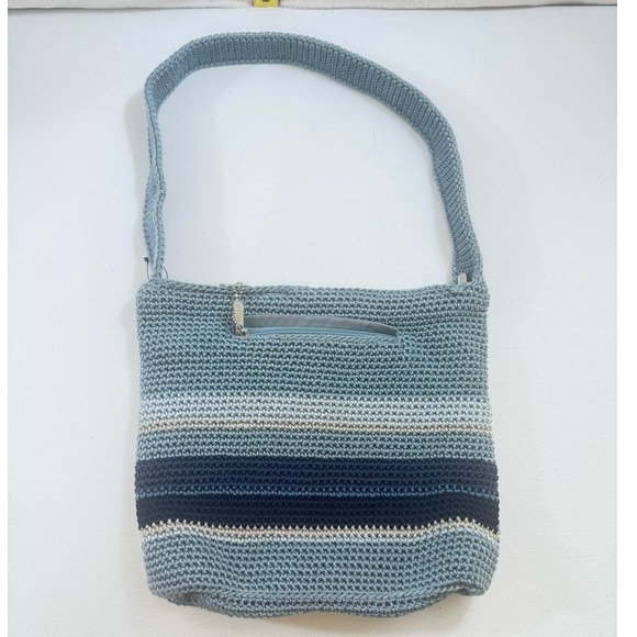 The Sak Handbags - Y2K Style 90 The SAK Original crocheted boho crossbody shoulder bag Multi Color